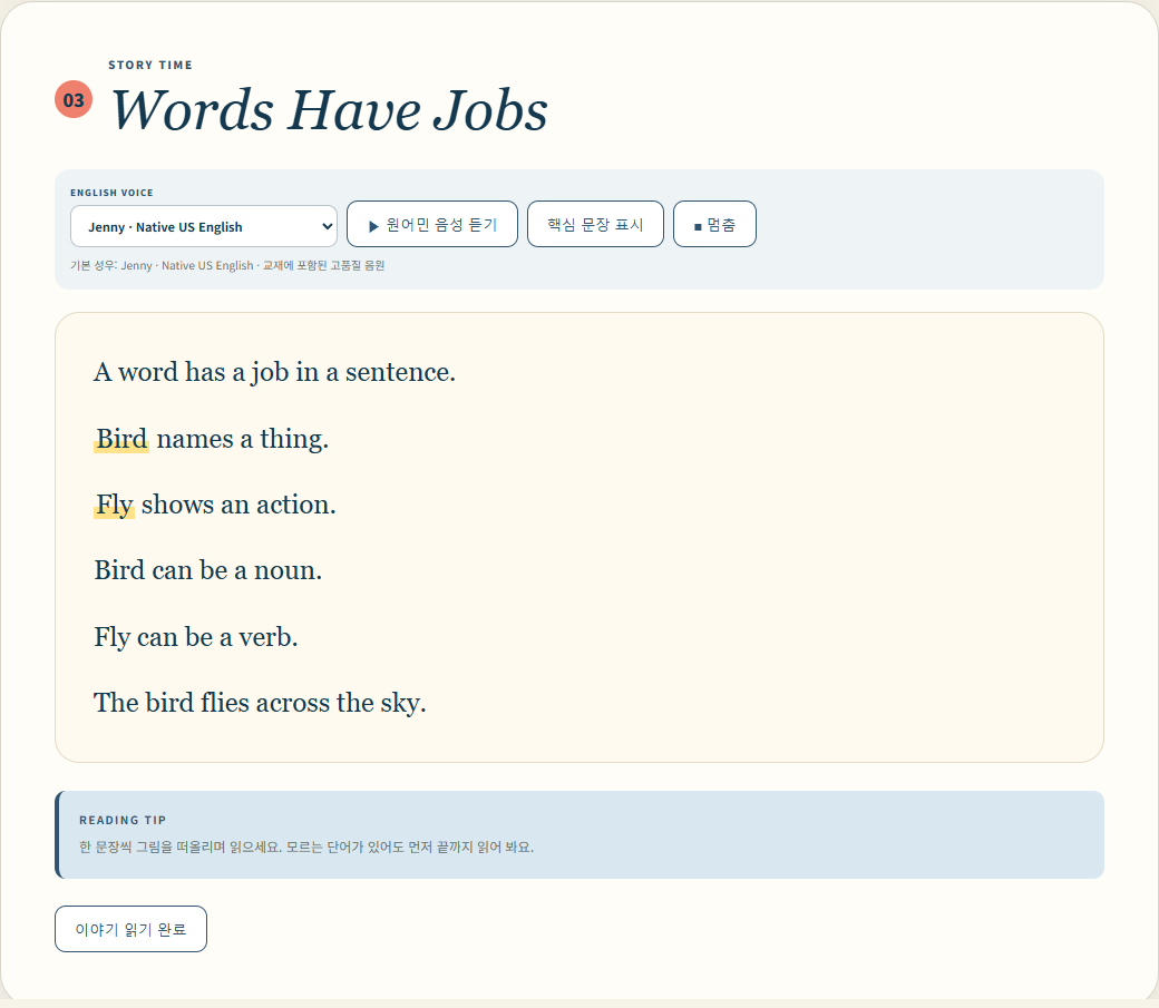 New PRE Reading U15 — Words Have Jobs